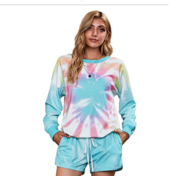 Loungewear Short Set Tie Dye - Picture 6 of 16